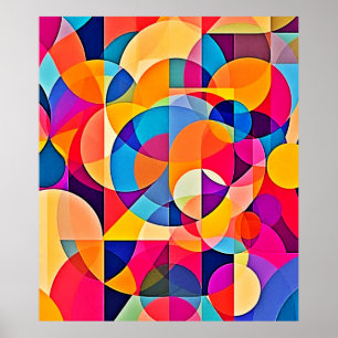  Geometric Colour Emotion Poster