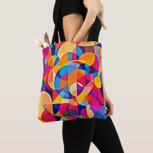 Geometric Colour Emotion Tote Bag