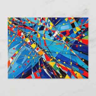 Geometric Colour Orbit Abstraction Postcard