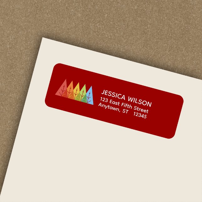 Geometric Colour Overlapping Holiday Return Addres Address Label (Creator Uploaded)
