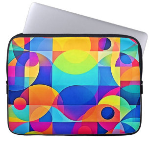 Geometric Colour Symphony Laptop Sleeve