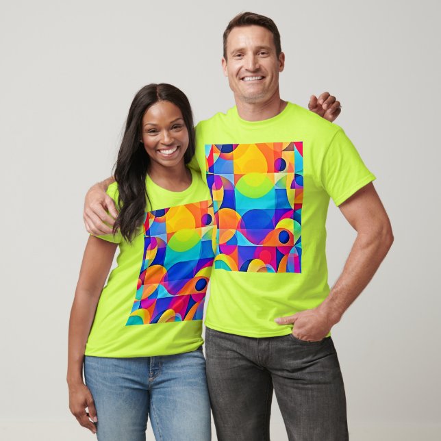 Geometric Colour Symphony T-Shirt (Unisex)