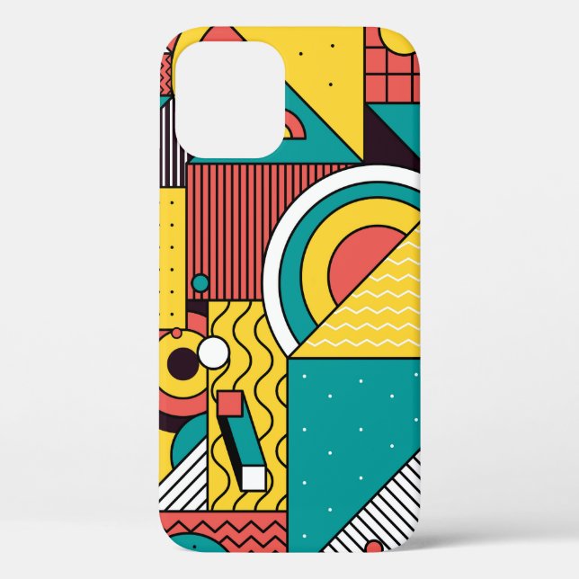 Geometric colourful: abstract pattern. Case-Mate iPhone case (Back)