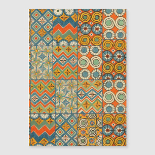 Geometric Colourful Antique Egyptian Graphic Art