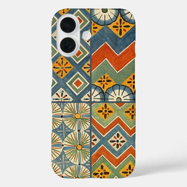 Geometric Colourful Antique Egyptian Graphic Art Case-Mate iPhone Case (Back)