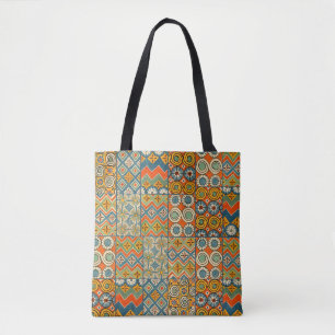 Geometric Colourful Antique Egyptian Graphic Art Tote Bag