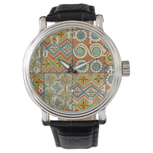 Geometric Colourful Antique Egyptian Graphic Art Watch