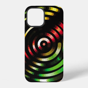Geometric colourful background. Abstract halftone iPhone 12 Case