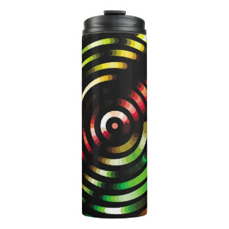 Geometric colourful background. Abstract halftone  Thermal Tumbler