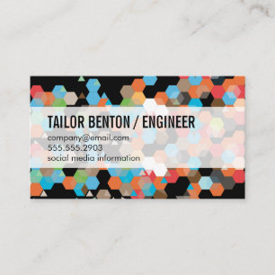 Geometric Colourful Business Card