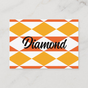 Geometric Colourful Diamond Modern Geometric Business Card