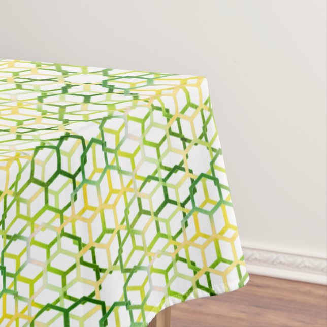 Geometric Colours Large Tablecloth (In Situ)