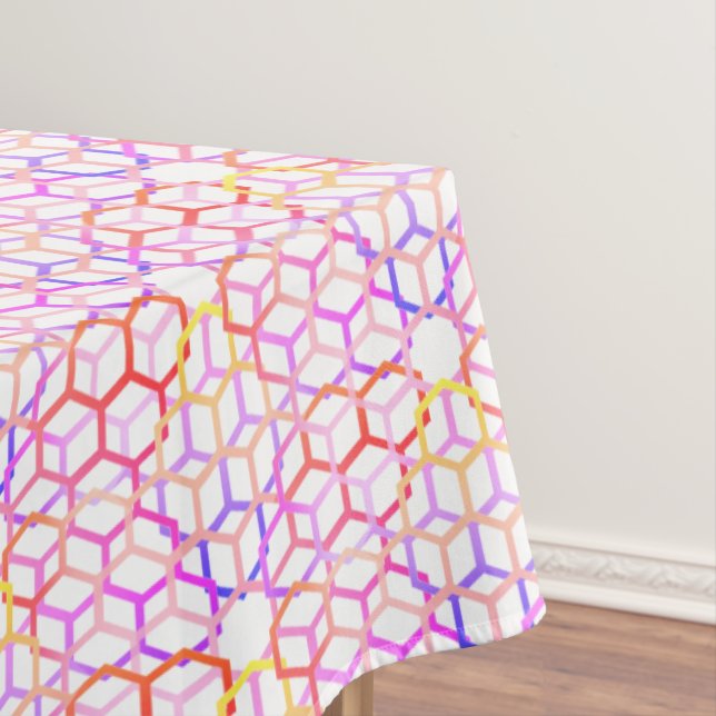 Geometric Colours Large Tablecloth (In Situ)