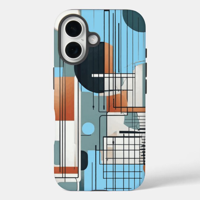 Geometric Composition iPhone case (Back)