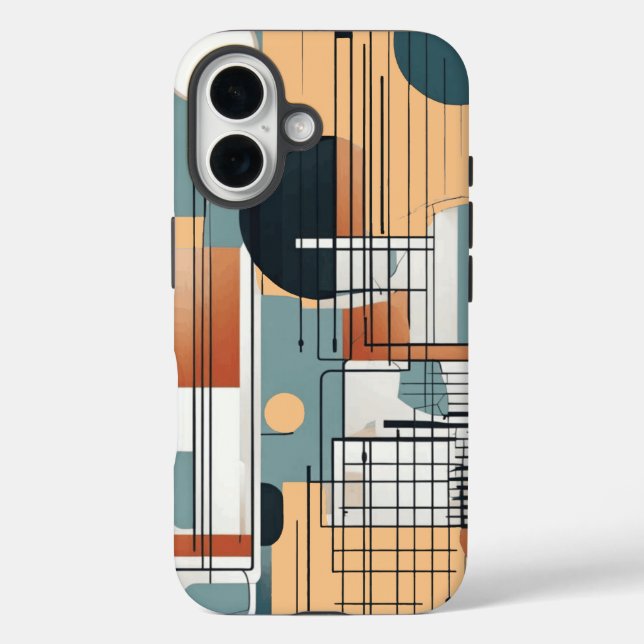 Geometric Composition iPhone case (Back)
