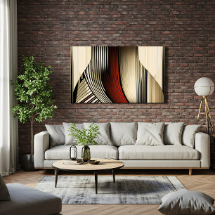 Geometric Convergence Canvas Print