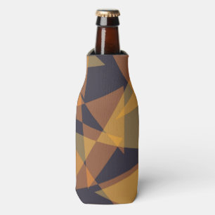 Geometric, cool, trendy, modern, simple triangles bottle cooler