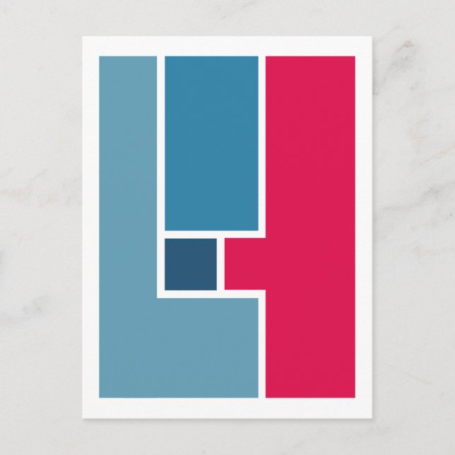 Geometric Coordination 4 Postcard (Front)