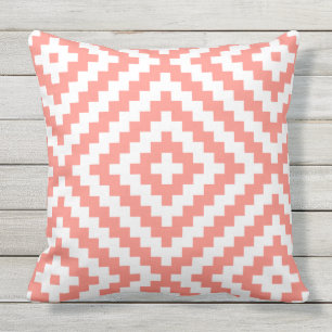 Geometric Coral Outdoor Cushion
