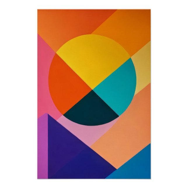 Geometric Cosmos Poster (Front)
