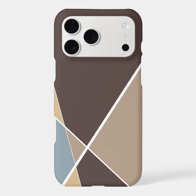 Geometric Criss Cross Lines Mocha Mod Colour Block (Back)