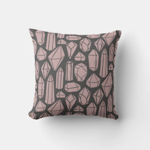 Geometric Crystal Cluster Cushion