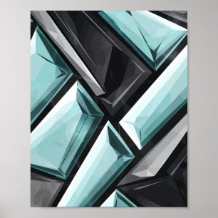 Geometric Crystal Design Poster