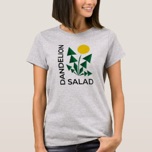 Geometric Dandelion Salad Minimalist Abstract T-Shirt