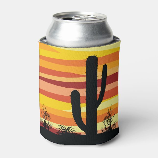 Geometric desert sunset can cooler (Can Front)
