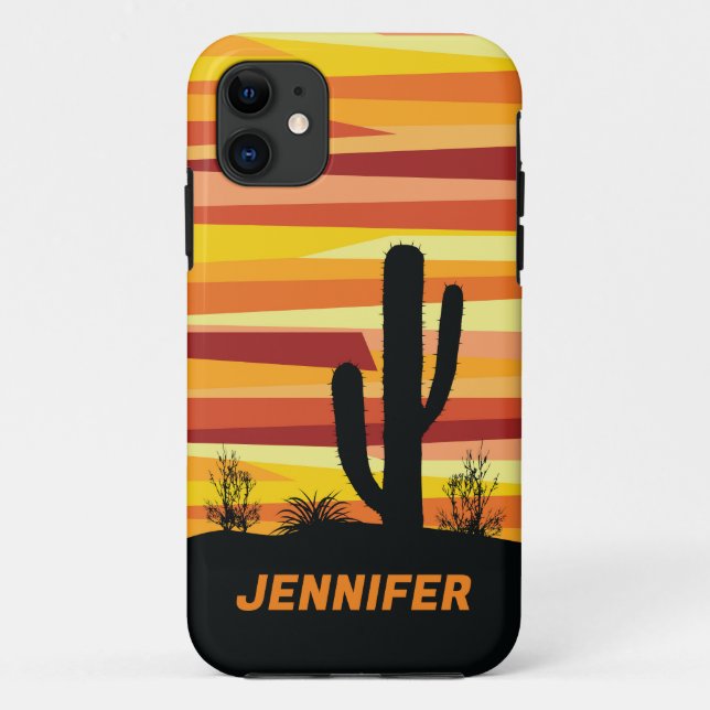 Geometric desert sunset Case-Mate iPhone case (Back)