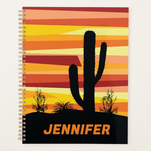 Geometric desert sunset planner (Front)