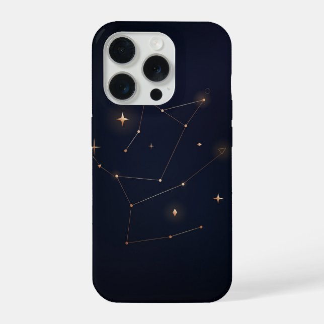 geometric design, art deco, gold lines, wave patte iPhone case (Back)