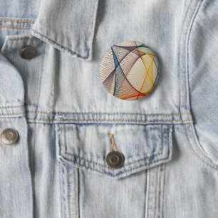 Geometric Design Button Badge