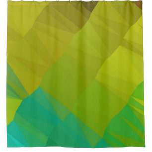 Geometric design. Colorful gradient background. Ge Shower Curtain