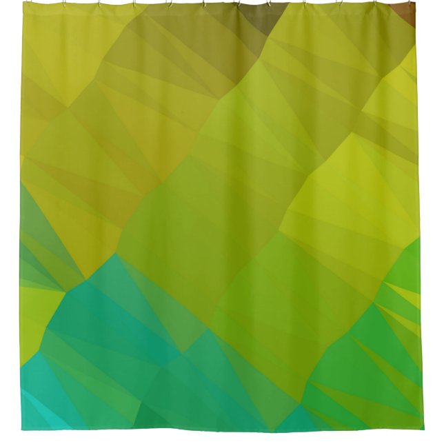 Geometric design. Colorful gradient background. Ge Shower Curtain (Front)