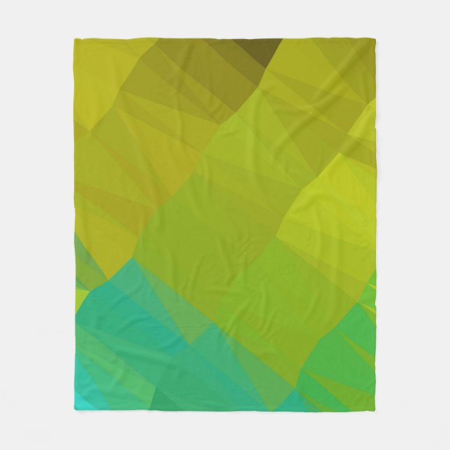 Geometric design. Colourful gradient background. G Fleece Blanket (Front)
