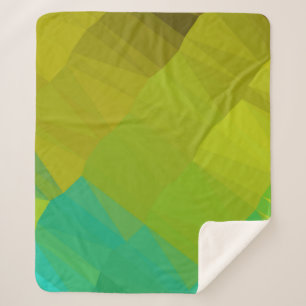 Geometric design. Colourful gradient background. G Sherpa Blanket