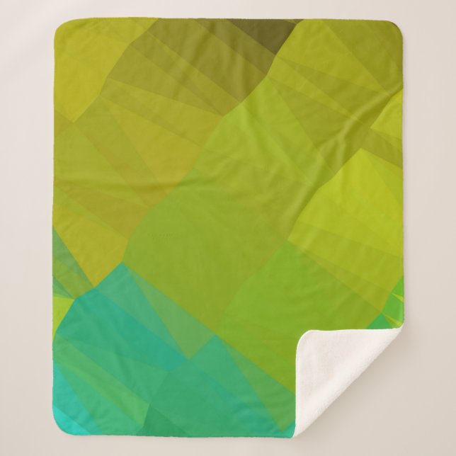 Geometric design. Colourful gradient background. G Sherpa Blanket (Front)
