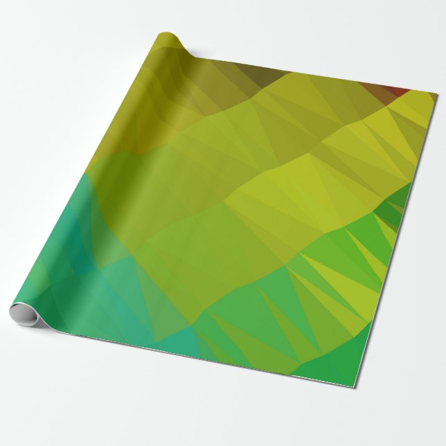 Geometric design. Colourful gradient background. G Wrapping Paper (Unrolled)