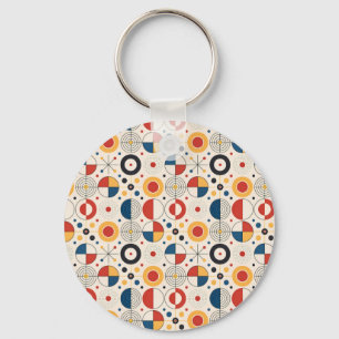 Geometric design key ring