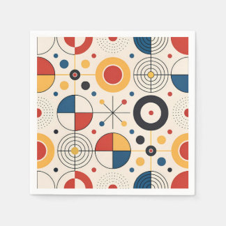 Geometric design napkin