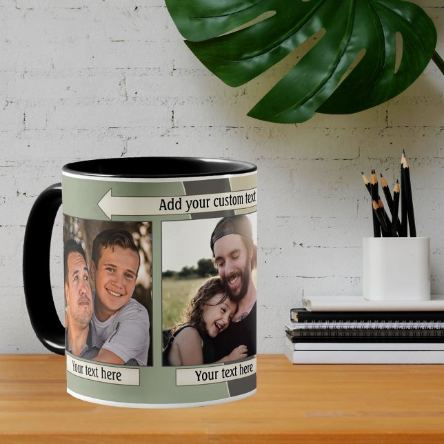 Geometric Design Photo Collage Mug (Creator Uploaded)