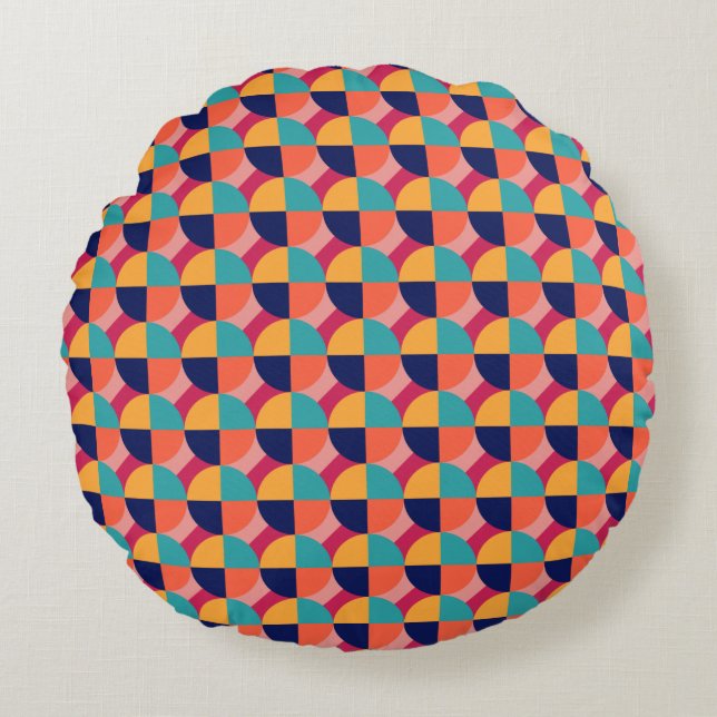 GEOMETRIC DESIGN. ROUND CUSHION (Front)