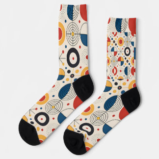 Geometric design socks