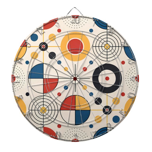 Geometric design target dartboard (Front)