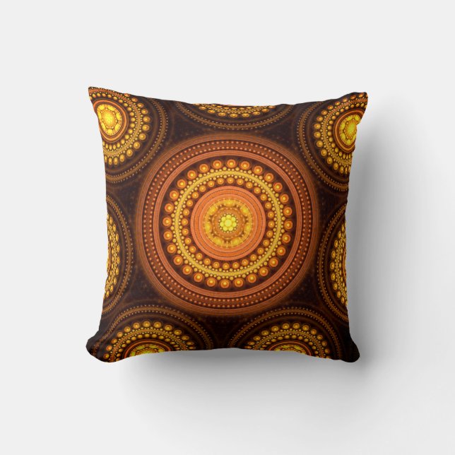 Geometric Design Throw Pillow (Front)