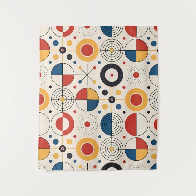 Geometric design tile tapestry (Front)