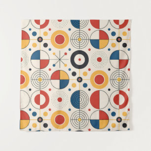 Geometric design tile tapestry