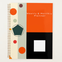 Geometric Design Weekly & Monthly Planner