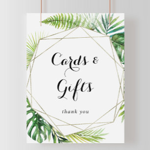 Geometric Destination Cards and Gifts Sign